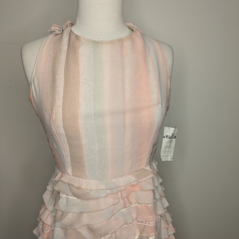 Artisan Made Upcycled Tiered Ruffled Dress - Size Small - Picture 7 of 16